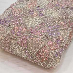 Tissu de broderie perlée haut de gamme, tissu personnalisé, tissu à sequins, tissu en dentelle, vêtements de mode, boutique de vêtements, vente en gros, exportation - Product Image 2