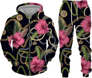 Conjunto Deportivo Informal de Invierno para Hombre, de Forro Polar Ecológico, Color Sólido |   Conjunto Deportivo Abrigado |   100% Algodón |   Directo de Fábrica - Product Image 3