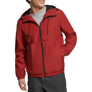 Hooded Hiking Outdoor <b>Jackets</b> for Winter Custom Printed Logo Mens Waterproof Windbreaker Stand Collar Zipper Men's <b>Jackets</b> - Product Image 3