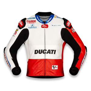 เสื้อแจ็คเก็ตมอเตอร์ไซค์ Jorge Martin MotoCP Rucati รุ่นสั่งทำพิเศษ ทำจากหนังจิงโจ้ สำหรับแข่งรถ/ชุดแข่งรถ พร้อมมาตรฐาน CE - Product Image 1