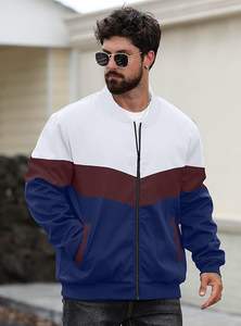 Chaqueta bomber ligera para hombre, informal, para primavera y otoño, cortavientos con cremallera y bolsillos. - Product Image 3