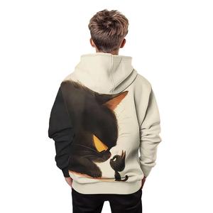 Sweat-shirt pour homme 100 % coton, coupe classique et oversize, couleur unie, avec capuche, design personnalisé, nouvelle collection, vente chaude - Product Image 4