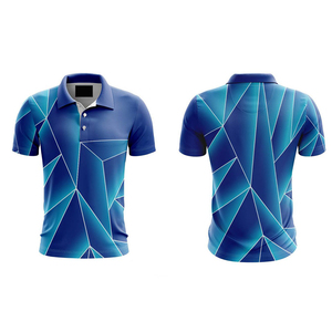 เสื้อโปโลผู้ชายผ้าโพลีเอสเตอร์ระบายอากาศดี ลายพิมพ์แบบซับลิเมชั่น แขนสั้น สไตล์สตรีทแวร์ลำลอง ดีไซน์ขายดี รับสั่งทำ - Product Image 2