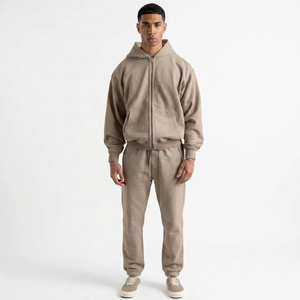 Sweat à capuche zippé pour homme, coupe ample et oversize, à manches longues, pour l'hiver, style décontracté, à prix abordable - Product Image 4
