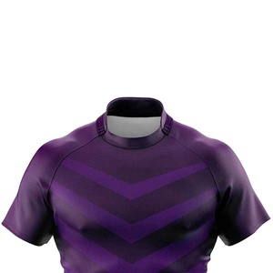 Camiseta de Rugby Transpirable de Venta Caliente, Uniforme de Color Sólido, Personalizable con Nombre y Número del Equipo Impresos - Product Image 4