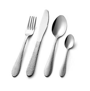 Lavie Creations – Nouveaux ensembles de couverts jetables modernes en métal argenté poli à la main pour mariage - Product Image 3