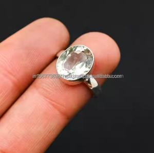 Anillo de cuarzo de limón de Plata de Ley 925 hecho a mano, joyería decorativa Vintage para aniversario y compromiso, anillo Vintage único para mujer - Product Image 3