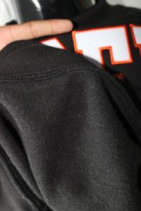 Sweat-shirt à col montant TIGERS BLACK 100% blanc avec broderie appliquée, col large, fils fins - Product Image 4