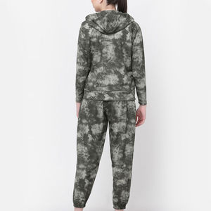 Vêtements décontractés respirants de haute qualité pour femmes, ensemble de survêtement tie-dye personnalisé avec logo, ensemble de survêtement tie-dye en sublimation, coton et polyester - Product Image 6