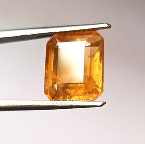 Tourmaline zambienne de qualité supérieure, couleur miel naturel, 4,55 carats, taille octogonale, pierre précieuse non montée - Product Image 1