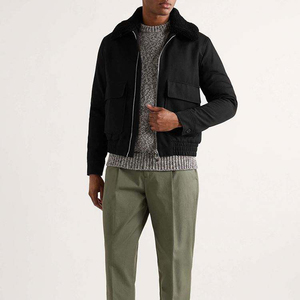 Durable Fabric Travel Outdoor Use Daily Activities Customized Men Winter Casual <b>Canvas</b> <b>Jacket</b> Front Logo Quick Dry Eco-Friendly - Product Image 2