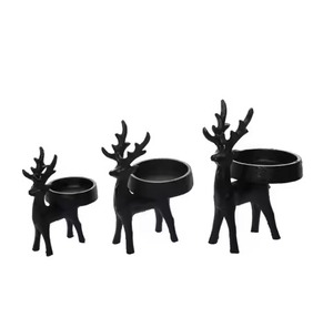 Portavelas Decorativo de Metal para Velas de Té, para Centros de Mesa Navideños, Accesorios Festivos para el Hogar - Product Image 4