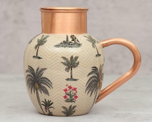 Fabricant direct de carafes à eau en cuivre, carafe à eau en cuivre finition brillante, carafe à eau en cuivre personnalisée, article d'usine sur mesure, carafe en cuivre - Product Image 3