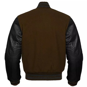OEM Custom <b>Winter</b> College Varsity Bomber <b>Jacket</b> Stand Front Breathable Windproof Regular Length Casual - Product Image 1