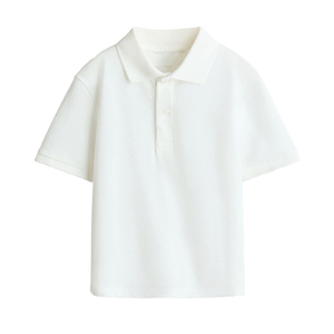 Chemises polo en coton sur mesure, mode garçon, chemise unisexe, logo personnalisé, vêtements décontractés pour enfants, manches courtes, polos respirants pour jeunes. - Product Image 1