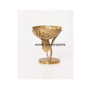 Hoja de metal dorado de lujo, diseño moderno y único, utensilios de cocina, tazón de mesa, diseñador de servicio, suministros de vajilla de aspecto elegante - Product Image 1