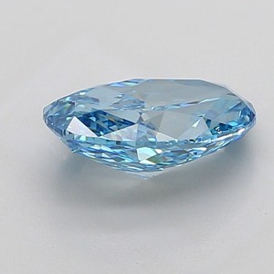 Diamant bleu ovale fantaisie de 3,46 carats, clarté VVS2, certifié, diamant bleu de luxe - Product Image 2