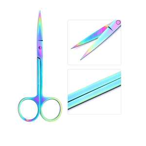 Ciseaux à cuticules professionnels, lame incurvée et aiguisée, acier inoxydable, ciseaux de beauté pour manucure et pédicure - Product Image 1