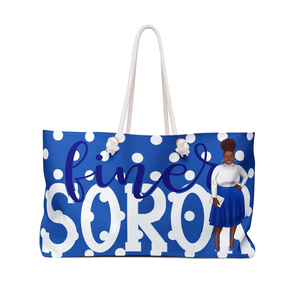 Zeta Phi Beta Finer Soror Weekender <b>Bag</b> ZPB Sorority Travel Tote <b>Large</b> Capacity Overnight <b>Beach</b> Gift <b>Bag</b> Custom Carryall - Product Image 1