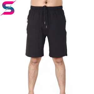 Pantalones cortos de hombre de algodón 100%, estilo hip hop, de color sólido, con bolsillo lateral con cremallera, fáciles de usar, diseño más reciente. - Product Image 2