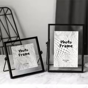 Modern Metal Glass Hanging Photo <b>Frame</b> Wall Mounted <b>Picture</b> Display Interior Home Decor - Product Image 2
