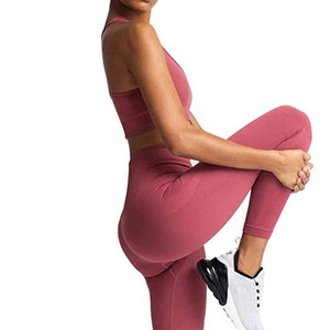 Ensemble de yoga 2 pièces pour femme, best-seller, style unique et très tendance, motif écossais, en Spandex/Nylon, respirant et à séchage rapide - Product Image 6