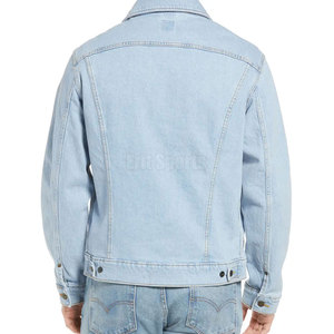 Chaqueta de Mezclilla Ajustada para Hombre, Transpirable, Ecológica, Diseño Clásico, Informal, de Invierno, 100% Algodón, Prenda Exterior Elegante - Product Image 3
