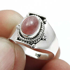 Natural Oval Cut Pink Tourmaline Gemstone <b>Ring</b> Handmade Bezel Setting IGI Certified Unisex <b>Boho</b> <b>Ring</b> With 925 Sterling Stamp - Product Image 4