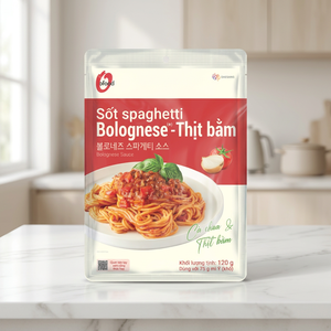 Salsa para Espaguetis 120g O'food - Sabor Boloñesa - Salsa Individual para Pasta |   Venta al por Menor, al por Mayor y OEM - Product Image 3