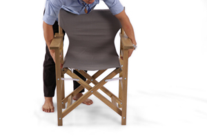 เก้าอี้ผู้กำกับ ออกแบบด้วยโครงพับได้ ผ้าหุ้มเบาะและที่วางแขนที่ทนทาน เหมาะสำหรับงานกลางแจ้ง ชุดถ่ายทำภาพยนตร์ - Product Image 3