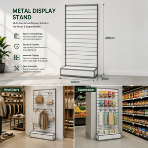 Présentoir mural viral en alliage d'aluminium avec panneaux <span class=keywords><strong>MDF</strong></span> et crochets – Idéal pour boutiques et supermarchés – Article très demandé - Product Image 2
