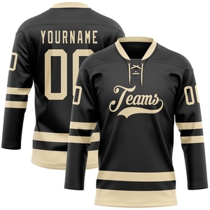 Wholesale Best Selling OMMIZ INDUSTRY Custom <b>Green</b> -Black Hockey <b>Lace</b> Neck Jersey - Product Image 2