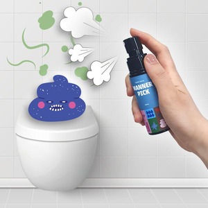 [MANNERPICK] Spray désodorisant pour toilettes Ingrédients certifiés sûrs Formule fiable Aide au design du produit - Product Image 6