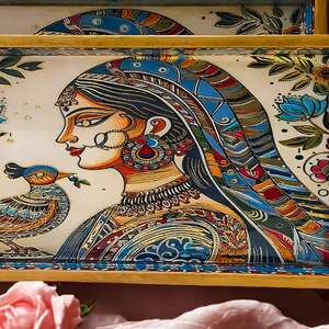 Ensemble de 3 plateaux de service en bois de qualité supérieure, autocollants personnalisés, plateaux de service décoratifs en bois durables, au meilleur prix et au prix le plus bas - Product Image 3