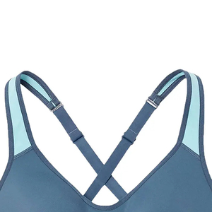 Débardeur de sport croisé à bretelles longues pour femme, haute qualité, pour yoga, gym, course et exercice, grande taille, été - Product Image 4