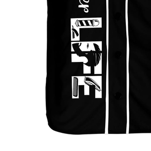 Nueva llegada de ropa de trabajo para barberos, diseño de sublimación con logotipo personalizado, camiseta de barbero lavable - Product Image 4