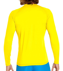 เสื้อแรชการ์ด OEM แบบสั่งทำพิเศษสำหรับผู้ชาย เสื้อคอมเพรสชั่นผ้ายืดพิมพ์ลายสีชมพู ดำ เหลือง เขียว สำหรับเล่นเซิร์ฟ - Product Image 2
