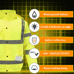 Chaqueta de seguridad de alta calidad hecha en Pakistán, chaqueta de seguridad de alta visibilidad con logotipo personalizado de alta calidad para venta en línea - Product Image 5