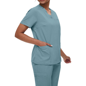 Summer Hospital Medical Men's Scrub Suits Comfortable Jersey Fabric <b>Nursing</b> Surgical Uniform Sets Doctor Wear - Product Image 2