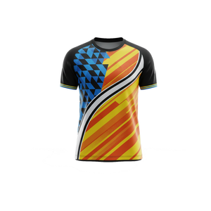 Camisetas Casuales Sólidas de 180g, Tejidas por Sublimación, Impresas Personalizadas al por Mayor |   Camiseta deportiva de manga corta con cuello redondo - Product Image 4