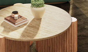 Table console en bois d'acacia écologique Katora, élégante et moderne, pour l'entrée, le salon, la décoration intérieure, pièce d'appoint - Product Image 4