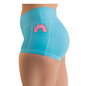 High Quality Sporty Elastic Waist Biker Yoga <b>Shorts</b> for Women <b>Scrunch</b> Butt 100% Cotton Breathable Quick Dry Skinny Fit - Product Image 1