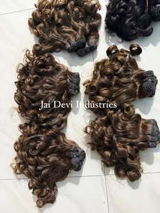 Lots de Cheveux Humains Naturels Bruts Bouclés pour Bébés, Cheveux Indiens Bouclés Alignés dans le Sens de la Cuticule, Cheveux Vietnamiens Bouclés, Cheveux Birmans Bouclés, Cheveux Bouclés Volumineux, Livraison Directe - Product Image 5