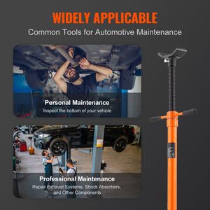 Supporto di sollevamento sottoscocca in acciaio da 3/4 tonnellate con asta girevole da 52,8-76 pollici per uso automobilistico - Product Image 6
