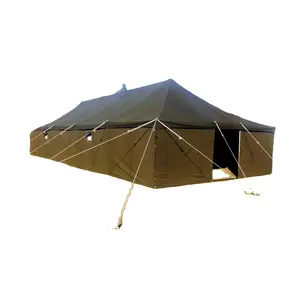 Customize Canvas 4 Seasons Outdoor Camping Desert Emergency Refugee Disaster Relief Frame Waterproof Wall School Tent For Sale