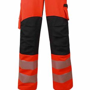 Pantalon de travail haute visibilité réfléchissant pour hommes, pantalon de sécurité pour travaux en extérieur avec poches courbes - Product Image 6