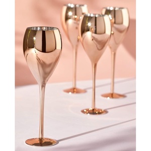 Handmade Brass Wine Glass Set Gold Goblets Elegant <b>Drinkware</b> for Wedding Party Barware Home Decor Gift Set - Product Image 2