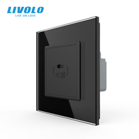 Prise murale LIVOLO type UK USB-C 45W, appareil électrique, prises de charge de type C, prise murale