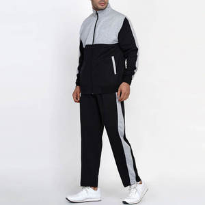 Ensemble de survêtement sportif pour homme, fermeture éclair intégrale, respirant, en molleton, 100% coton, streetwear décontracté d'hiver, service OEM, survêtement personnalisé - Product Image 5