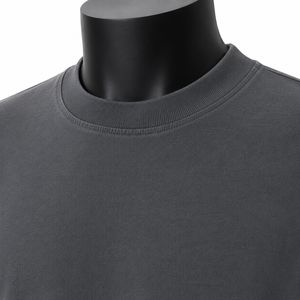 Camiseta de manga corta para hombre, corte holgado, 220G, de algodón puro lavado, jersey de gramaje pesado, estilo doble corto y ancho, con efecto abullonado, estilo urbano vintage - Product Image 6